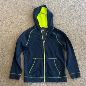 Zip up hooded sweatshirt